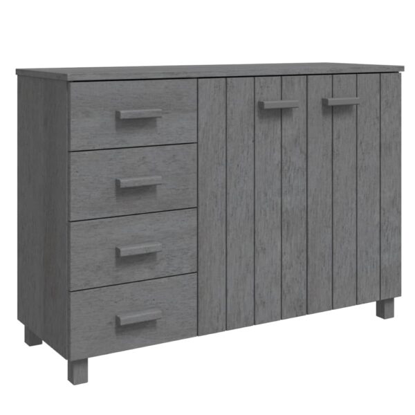 vidaXL Sideboard HAMAR Dark Gray 44.5"x15.7"x31.5" Solid Wood Pine - Image 2