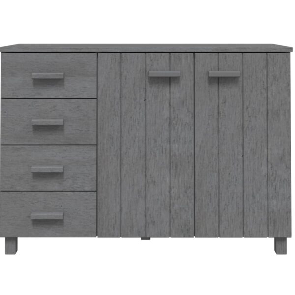 vidaXL Sideboard HAMAR Dark Gray 44.5"x15.7"x31.5" Solid Wood Pine - Image 4