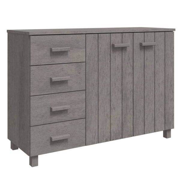 vidaXL Sideboard HAMAR Light Gray 44.5"x15.7"x31.5" Solid Wood Pine - Image 2