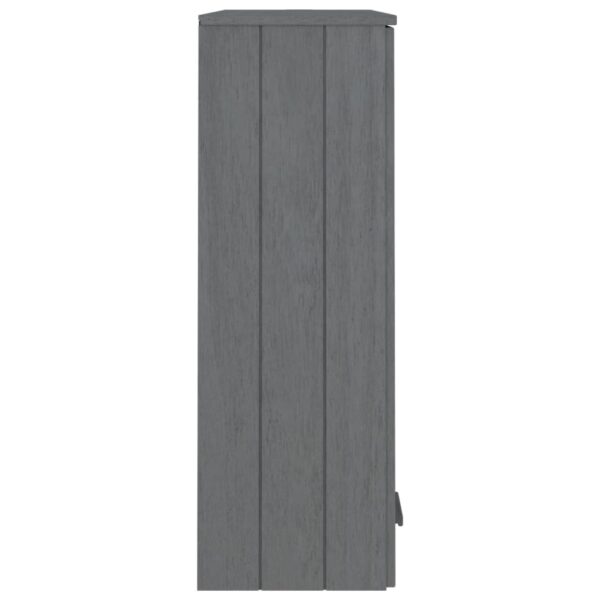 vidaXL Top for Highboard HAMAR Dark Gray 33.5"x13.8"x39.4" Solid Wood Pine - Image 5