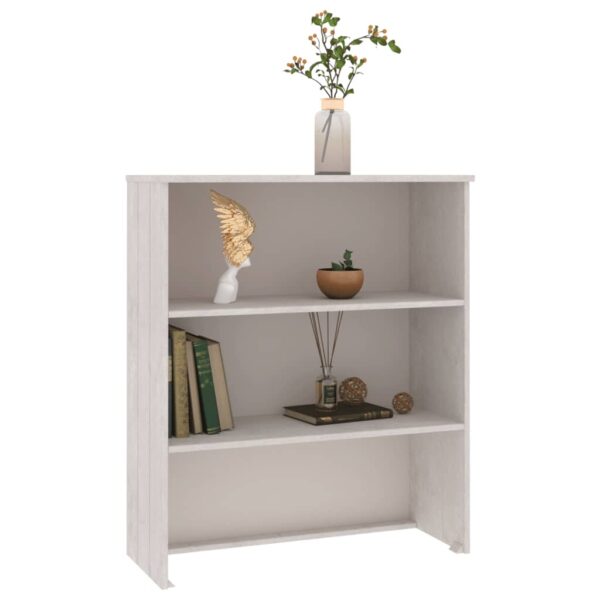 vidaXL Top for Highboard HAMAR White 33.5"x13.8"x39.4" Solid Wood Pine - Image 5