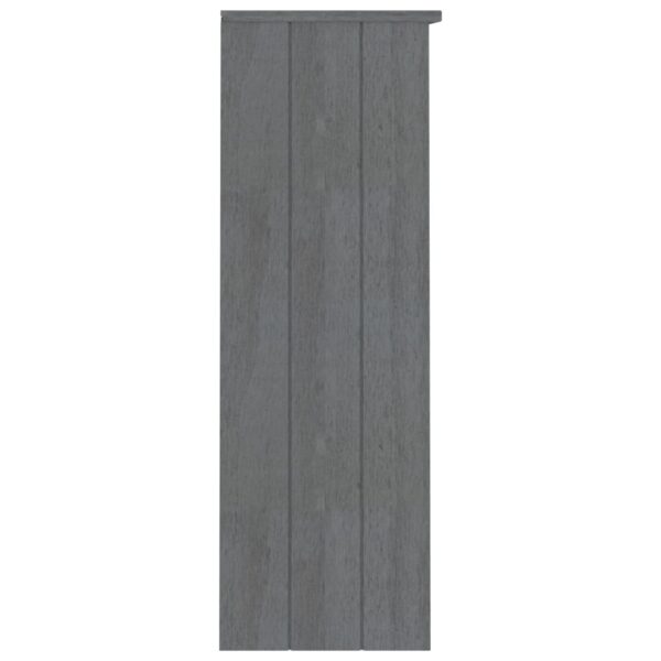 vidaXL Top for Highboard HAMAR Dark Gray 33.5"x13.8"x39.4" Solid Wood Pine - Image 4