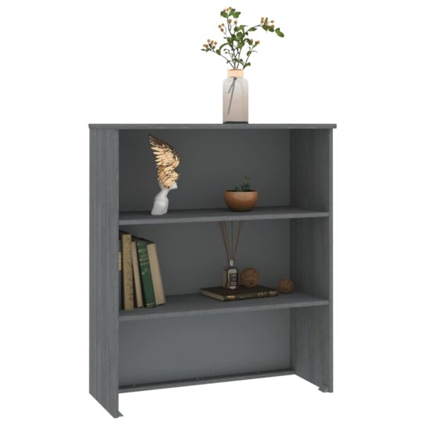 vidaXL Top for Highboard HAMAR Dark Gray 33.5"x13.8"x39.4" Solid Wood Pine - Image 5