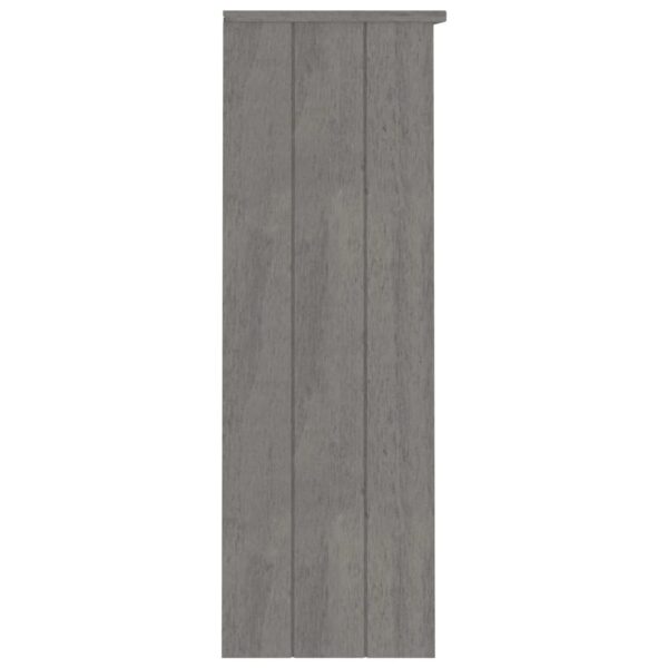 vidaXL Top for Highboard HAMAR Light Gray 33.5"x13.8"x39.4" Solid Wood Pine - Image 4