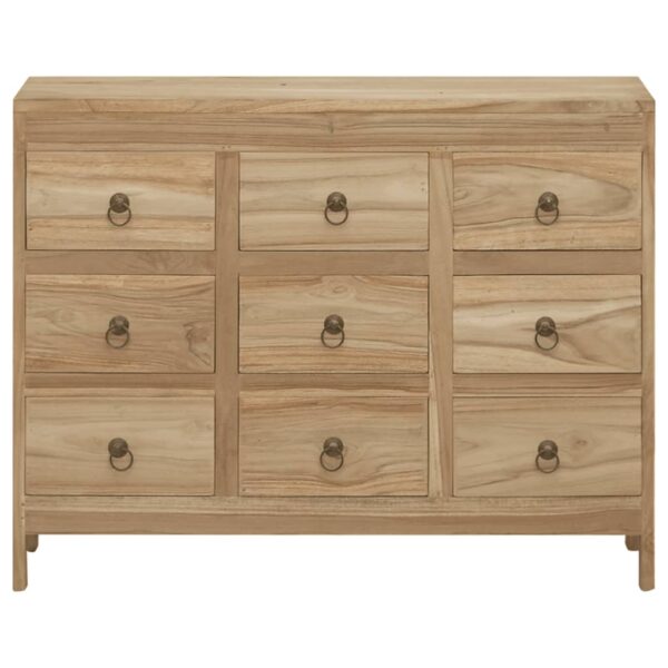 vidaXL Chest of Drawers 31.5"x11.8"x21.7" Solid Wood Teak - Image 2