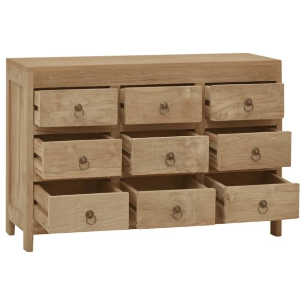 vidaXL Chest of Drawers 31.5"x11.8"x21.7" Solid Wood Teak - Image 3