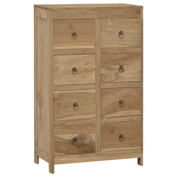 vidaXL Chest of Drawers 21.7"x11.8"x35.4" Solid Wood Teak