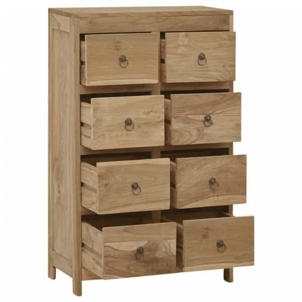 vidaXL Chest of Drawers 21.7"x11.8"x35.4" Solid Wood Teak - Image 3