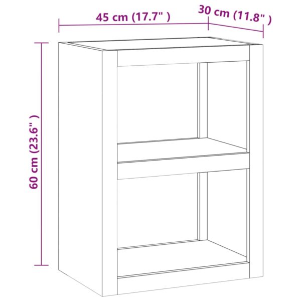 vidaXL Side Table 17.7"x11.8"x23.6" Solid Wood Teak - Image 6