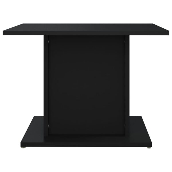 vidaXL Coffee Table Black 21.9"x21.9"x15.7" Engineered Wood - Image 6