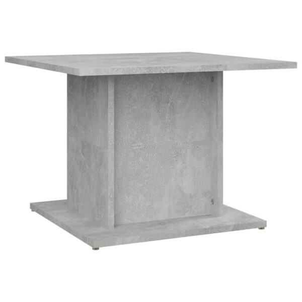 vidaXL Coffee Table Concrete Gray 21.9"x21.9"x15.7" Engineered Wood - Image 2