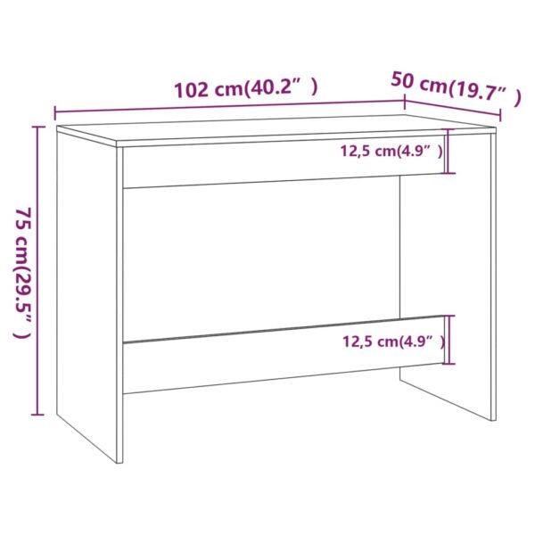 vidaXL 3 Piece Dining Set Smoked Oak Engineered Wood - Image 10