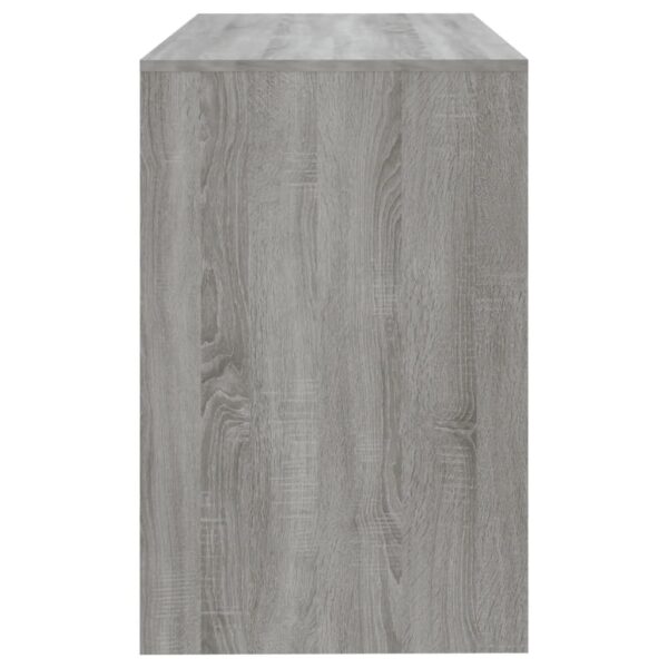 vidaXL Desk Gray Sonoma 39.8"x19.7"x30.1" Engineered Wood - Image 6