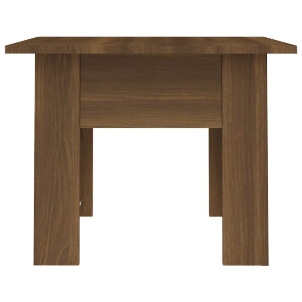 vidaXL Coffee Table Brown Oak 21.7"x21.7"x16.5" Engineered Wood - Image 5