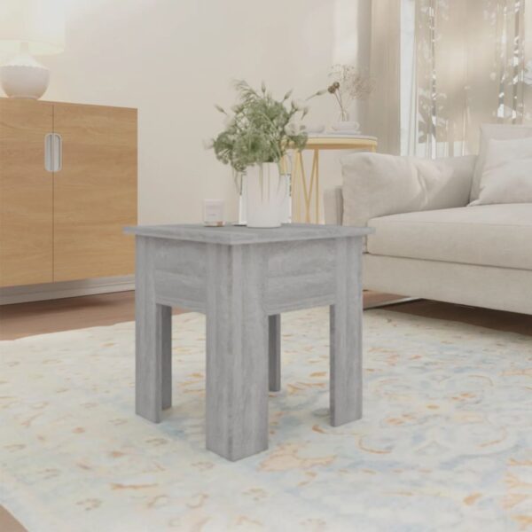 vidaXL Coffee Table Gray Sonoma 15.7"x15.7"x16.5" Engineered Wood - Image 3