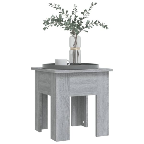 vidaXL Coffee Table Gray Sonoma 15.7"x15.7"x16.5" Engineered Wood - Image 4