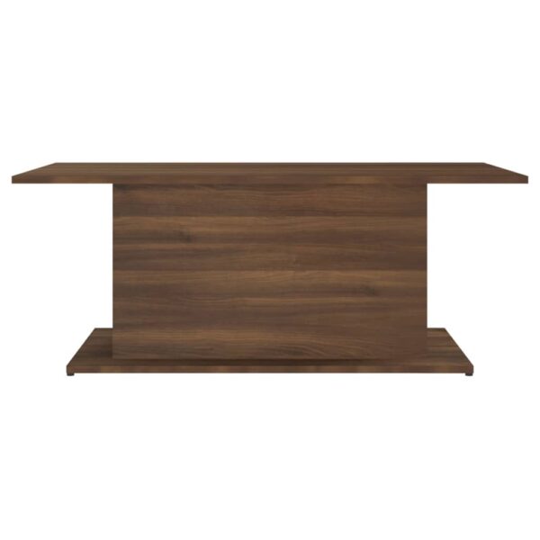 vidaXL Coffee Table Brown Oak 40.2"x21.9"x15.7" Engineered Wood - Image 5