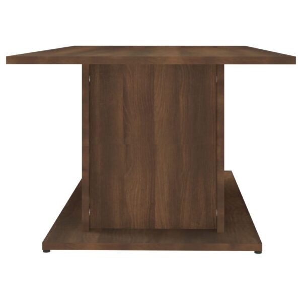 vidaXL Coffee Table Brown Oak 40.2"x21.9"x15.7" Engineered Wood - Image 6