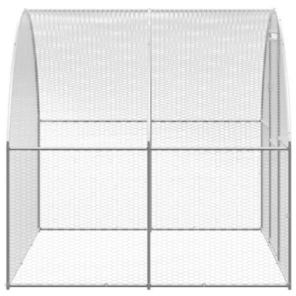 vidaXL Outdoor Chicken Coop 9.8'x39.4'x6.6' Galvanized Steel - Image 6