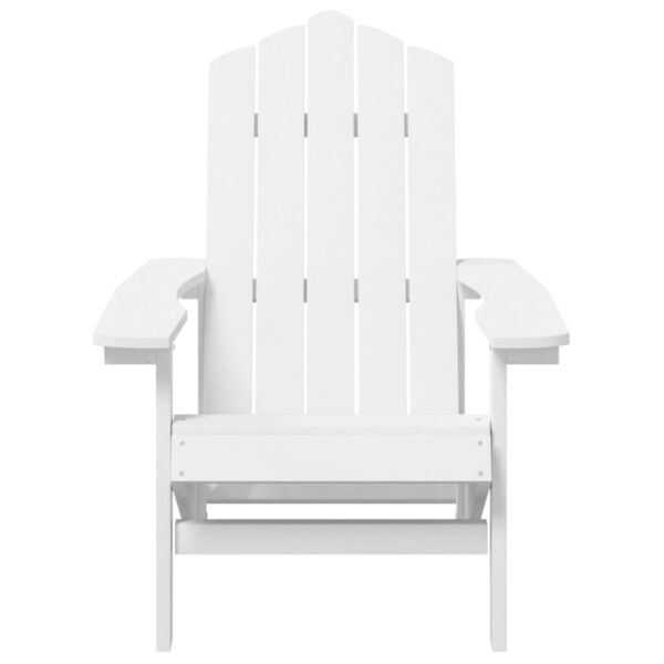 vidaXL Patio Adirondack Chairs 2 pcs HDPE White - Image 4