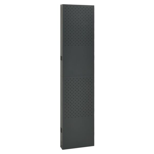 vidaXL 5-Panel Room Dividers 2 pcs Anthracite 78.7"x70.9" Steel - Image 6