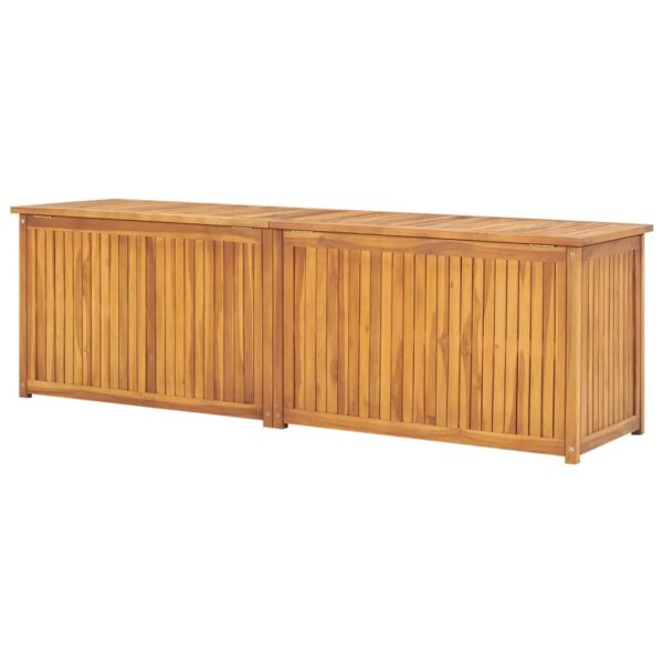 vidaXL Patio Box 68.9"x19.7"x21.7" Solid Wood Teak - Image 4