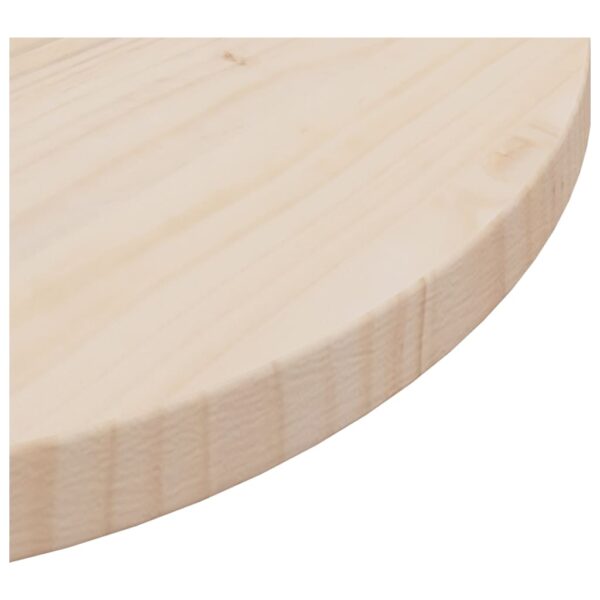 vidaXL Table Top Ã˜19.7"x1" Solid Wood Pine - Image 4