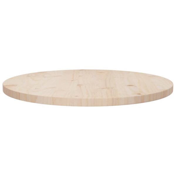 vidaXL Table Top Ã˜23.6"x1" Solid Wood Pine - Image 2