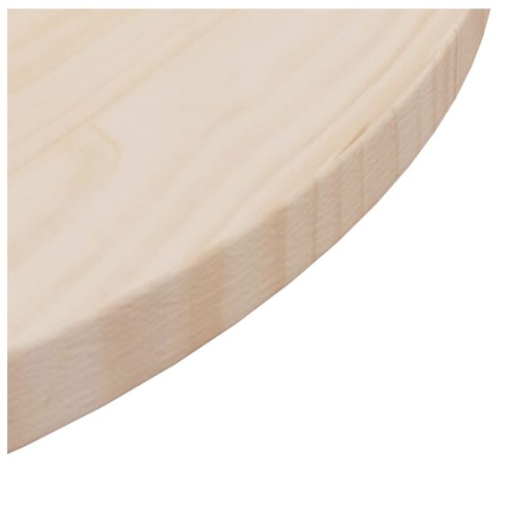 vidaXL Table Top Ã˜23.6"x1" Solid Wood Pine - Image 4