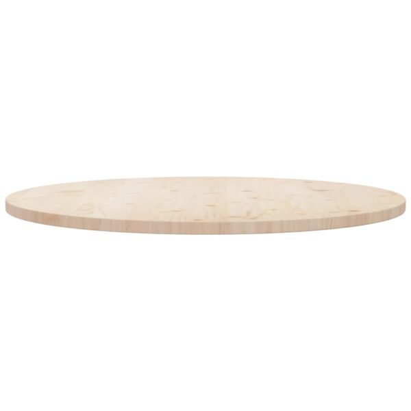 vidaXL Table Top Ã˜35.4"x1" Solid Wood Pine - Image 2