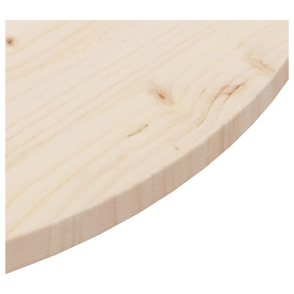 vidaXL Table Top Ã˜35.4"x1" Solid Wood Pine - Image 4