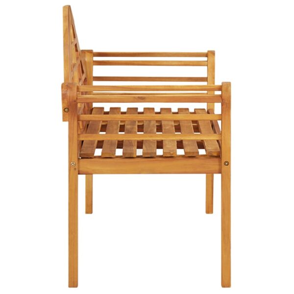 vidaXL Patio Bench 49.2" Solid Wood Acacia - Image 3