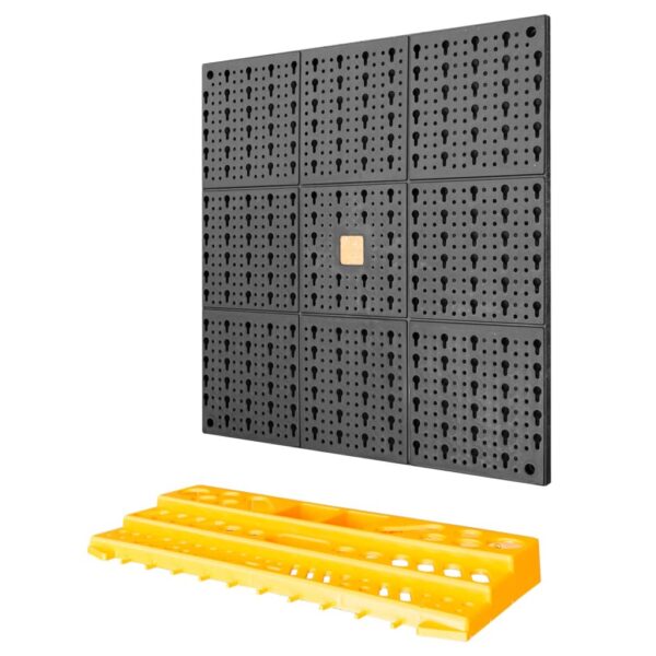 vidaXL Tool Wall 19.7"x39.4" 50 Hooks PP - Image 7