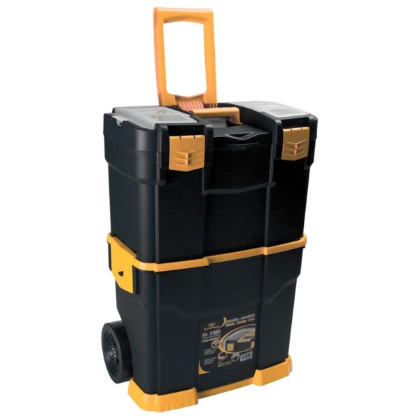 vidaXL Rolling Tool Box 18.1"x11"x26.7" PP - Image 4