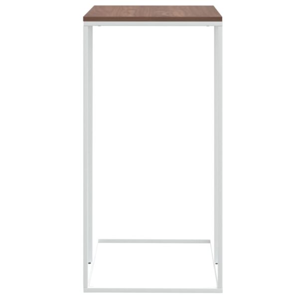 vidaXL Side Table White 15.7"x11.8"x23.2" Engineered Wood - Image 4