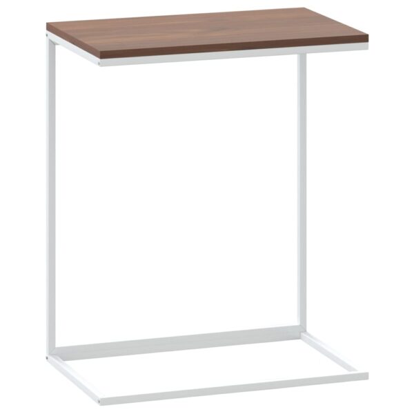 vidaXL Side Table White 21.7"x13.8"x26" Engineered Wood - Image 2