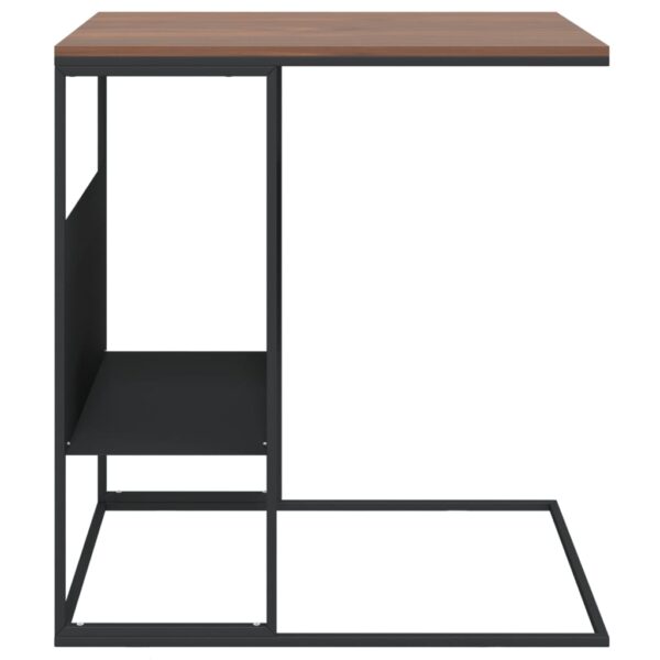 vidaXL Side Table Black 21.7"x14.2"x23.4" Engineered Wood - Image 3