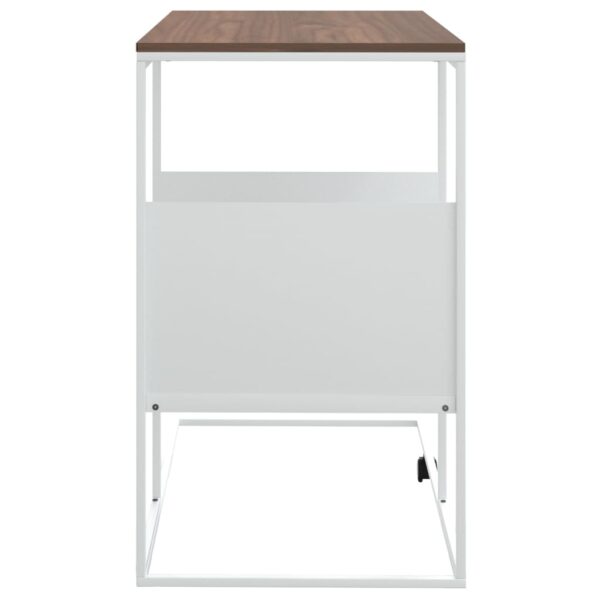 vidaXL Side Table White 21.7"x14.2"x23.4" Engineered Wood - Image 4