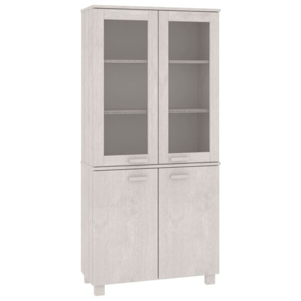 vidaXL Highboard HAMAR Solid Wood Pine White - Image 2