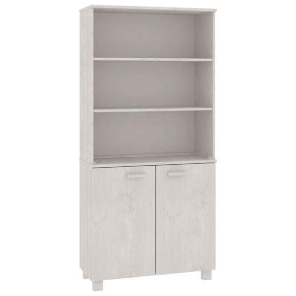 vidaXL Highboard HAMAR Solid Wood Pine White - Image 2