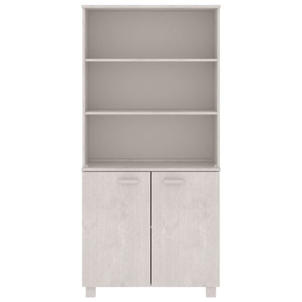 vidaXL Highboard HAMAR Solid Wood Pine White - Image 3