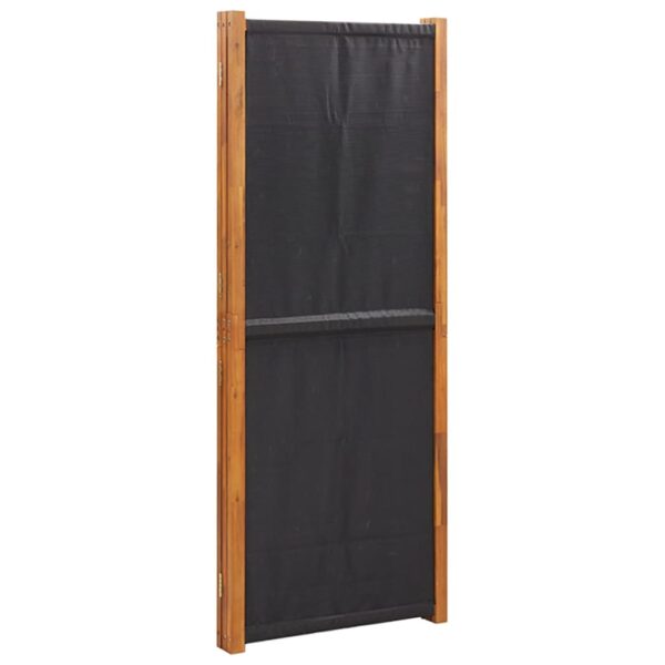 vidaXL 3-Panel Room Divider Black 82.7"x70.9" - Image 5