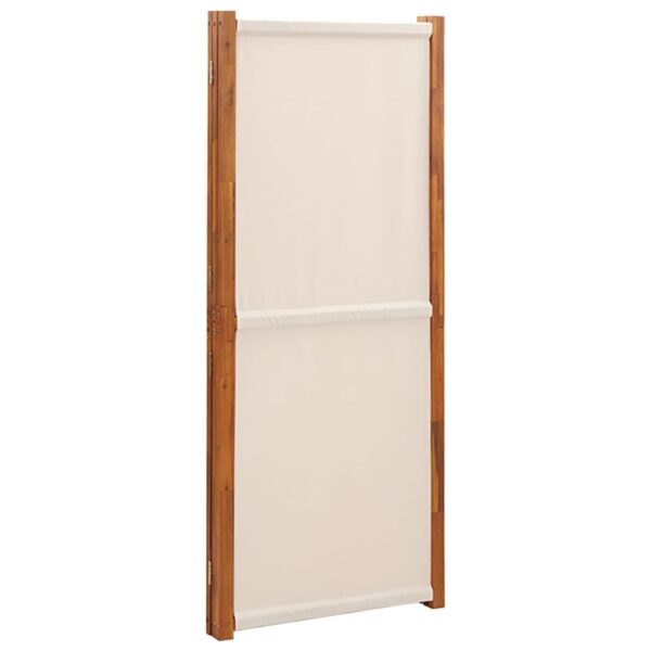 vidaXL 3-Panel Room Divider Cream White 82.7"x70.9" - Image 5