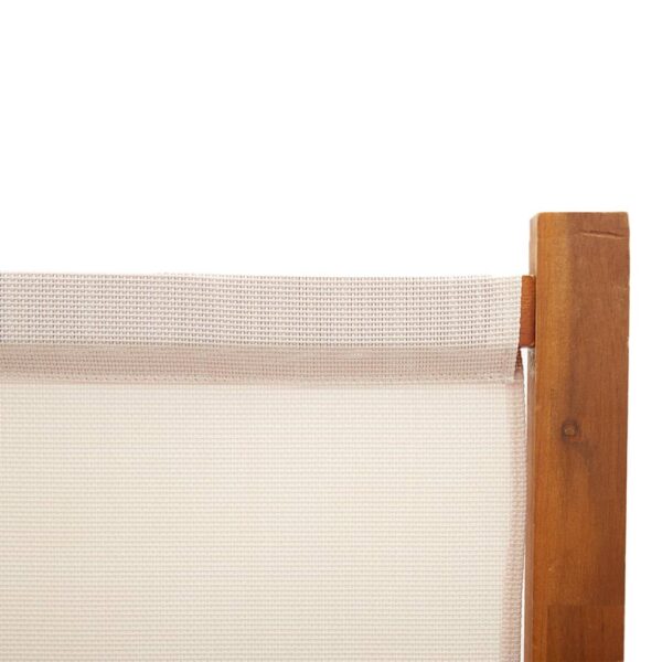 vidaXL 3-Panel Room Divider Cream White 82.7"x70.9" - Image 6