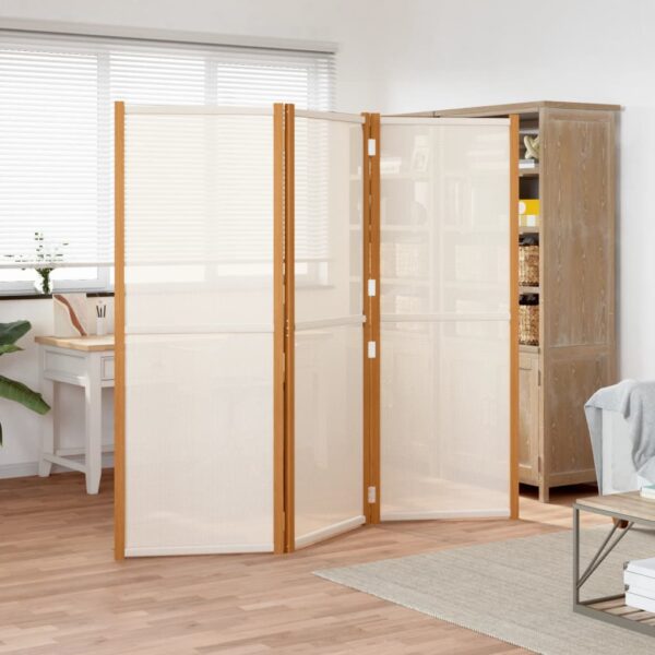 vidaXL 3-Panel Room Divider Cream White 82.7"x70.9"