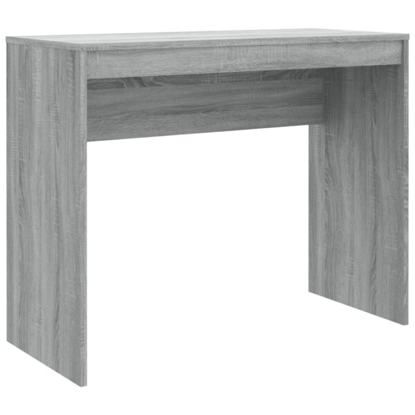 vidaXL Desk Gray Sonoma 35.4"x15.7"x28.3" Engineered Wood - Image 2