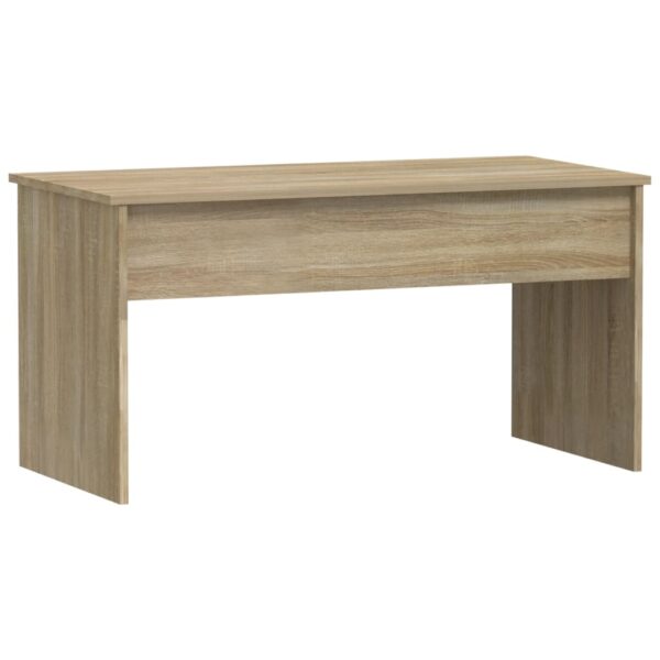 vidaXL Coffee Table Sonoma Oak 40.2"x19.9"x20.7" Engineered Wood - Image 3