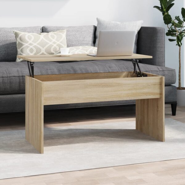 vidaXL Coffee Table Sonoma Oak 40.2"x19.9"x20.7" Engineered Wood