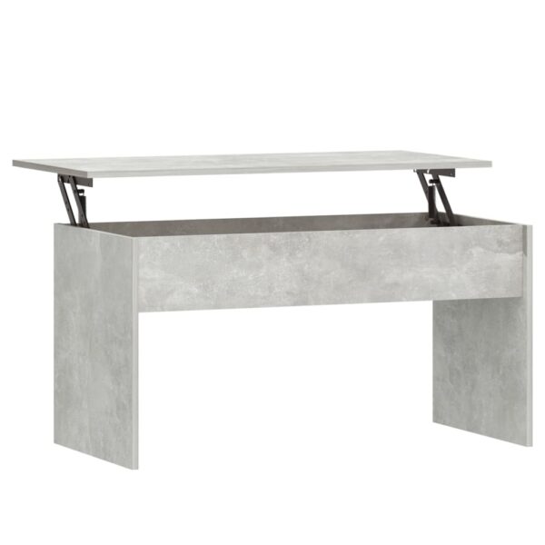 vidaXL Coffee Table Concrete Gray 40.2"x19.9"x20.7" Engineered Wood - Image 2