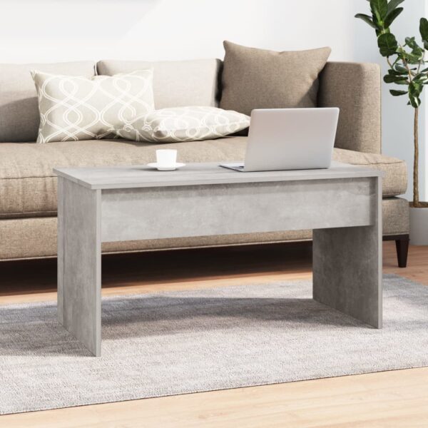 vidaXL Coffee Table Concrete Gray 40.2"x19.9"x20.7" Engineered Wood - Image 8